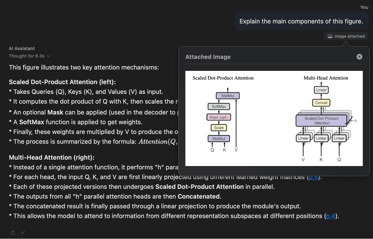 Add images and text to your chat